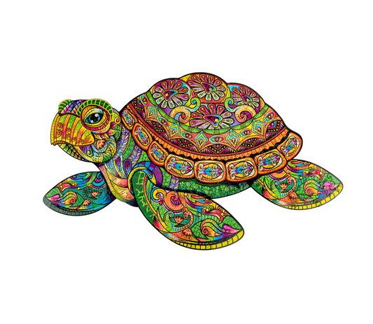 Puzzle en bois Tortue Woodvio™ (31 x 52 cm)