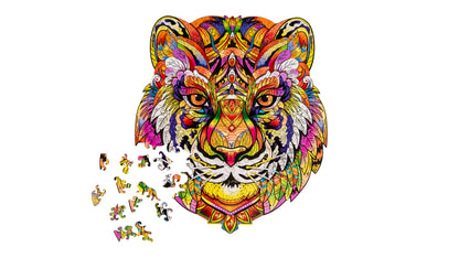 Puzzle en bois Tigre Woodvio™ (38 x 34 cm)