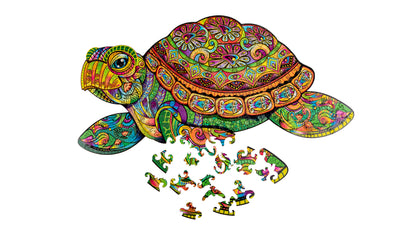 Puzzle en bois Tortue Woodvio™ (31 x 52 cm)